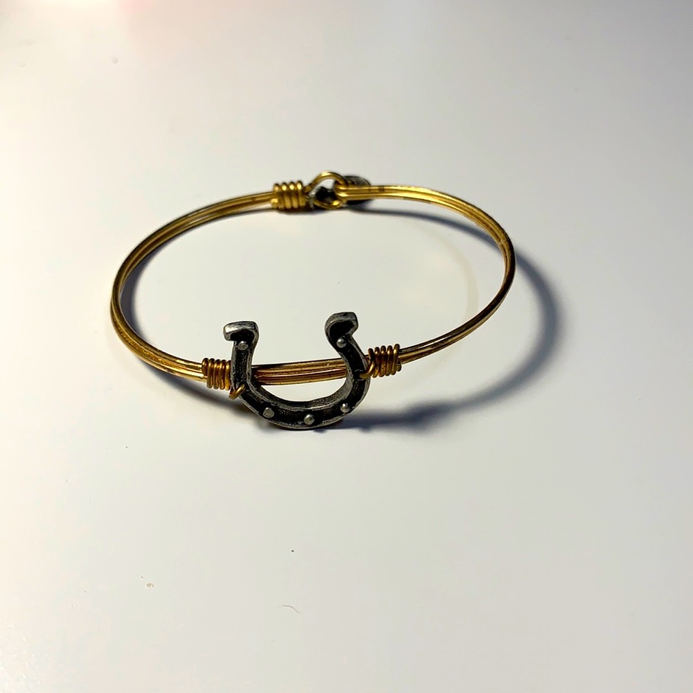 Gold and Silver L&D Horseshoe Bracelet
